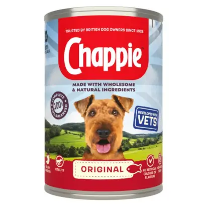 Chappie Adult Wet Dog Food Tin Original in Loaf 412g