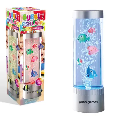 32cm Bubble Fish Lamp Colour Changing