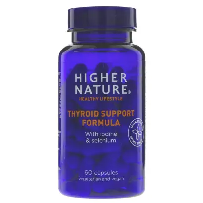HIGHER NATURE - Thyroid Support Formula - With Iodine & Selenium - 60 CAPS