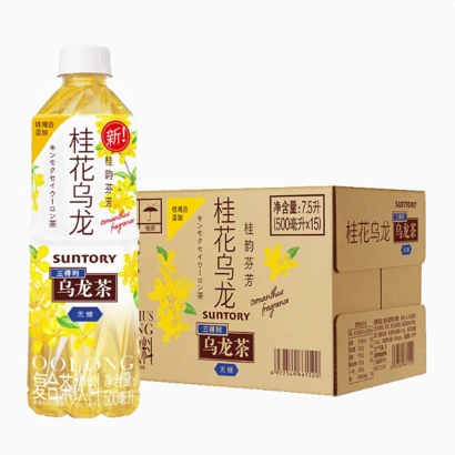 Suntory Osmanthus Oolong Tea drink 500ml 三得利桂花乌龙茶 500ml/瓶*15