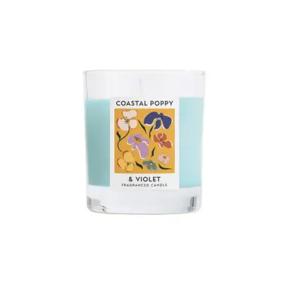 Wax Lyrical Candle Flower Market Coastal Poppy & Violet 586g