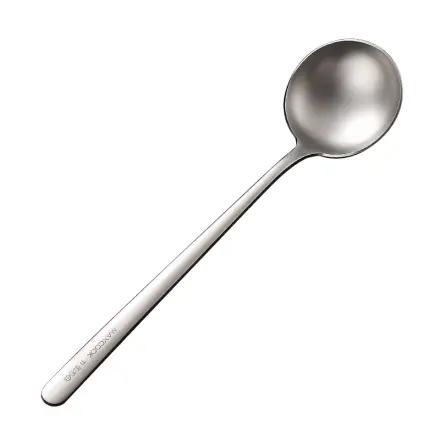 Maxcook Titanlegierung + 304 Edelstahl-Suppenlöffel - 2-Teiliges Set