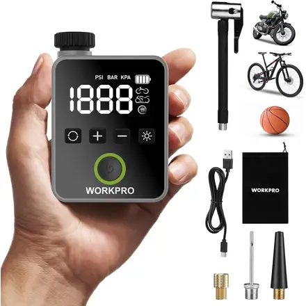 WORKPRO 8V Mini-Luftpumpe (Europa-Edition)