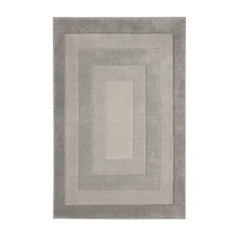 Homemaker Rug Newport Border Rectangle Grey 120x170cm