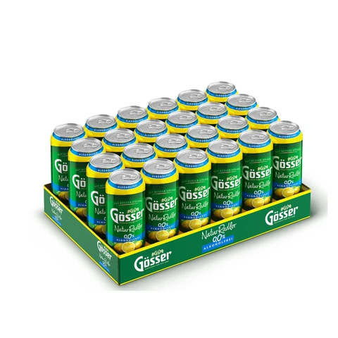 Gösser alkoholfreies Naturradler 0,0 % vol 0,5 Liter Dose, 24er Pack
