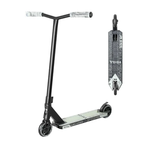 VOKUL K1 Pro Trottinettes - Trottinette de Cascades | Trottinette de Tricks - Trottinette Freestyle Intermediaire et Débutant pour Enfants à Partir de 8 Ans, Adolescents et Adultes - Trottinette de Qualité pour Garçons et Filles (Gris)