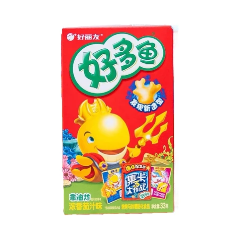 Orion Good Day Low-Sugar Fish-Shaped Biscuits (Tomato Flavor) 33g