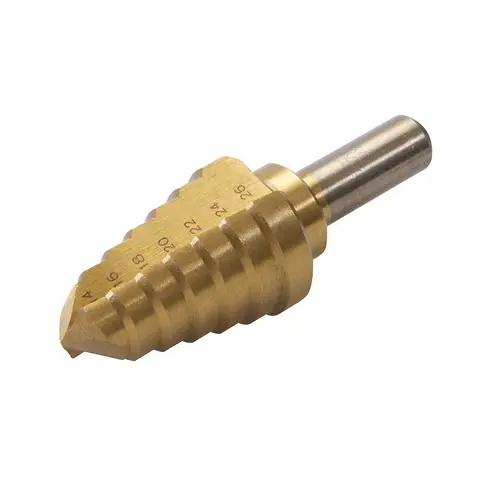 Silverline Titanium-Coated HSS Step Drill 4 - 26mm