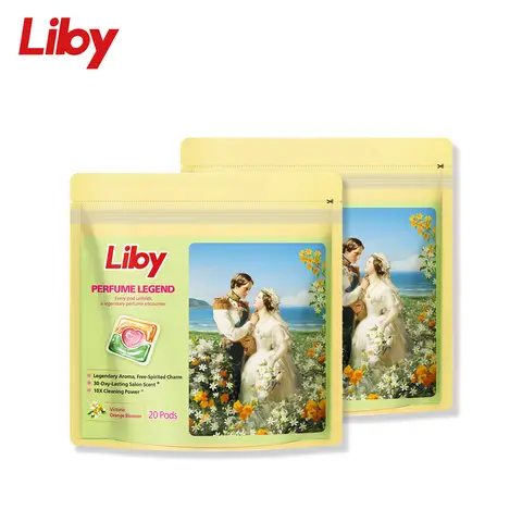 Liby Legendary geur wasmiddelcapsules (Sinaasappel) (40 stuks)
