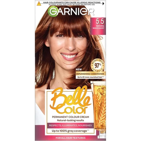 Garnier Belle Permanent Hair Dye Color 5.5 Natural Mahogany 60g