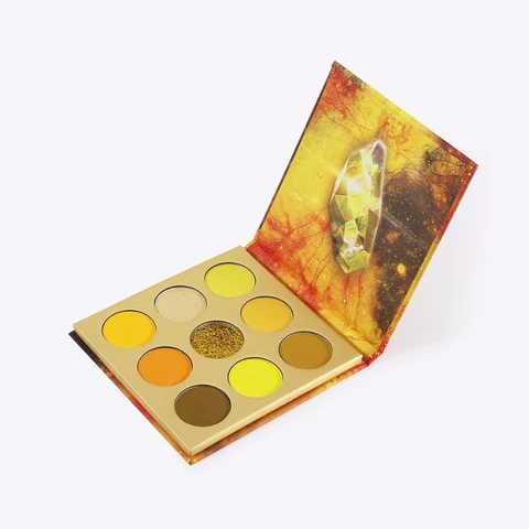 docolor 9-Color Gem Eyeshadow Palette - Yellow