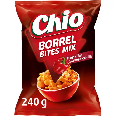 Chio Borrel Bites paprika en zoete chili - 240 g