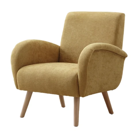 chairus Armchair for Living Room Accent Chair Single Upholstered Lounge Tub Chair with Wooden Legs