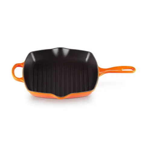 Le Creuset Signature Vierkante Grillpan - 26 cm, Ovenrood