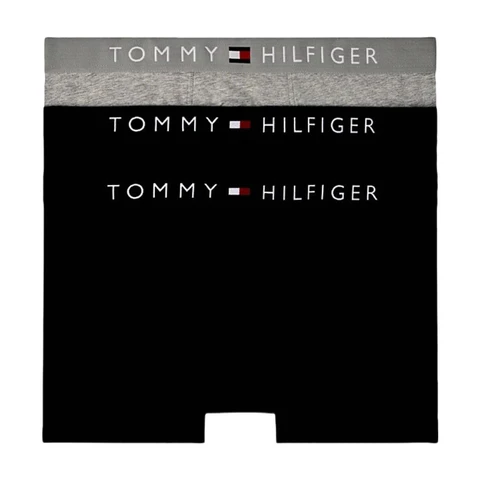 Tommy Hilfiger 3er-Pack Trunk TH Original Herren-Unterwäsche - Des Sky/Grau Htr/Des Sky M