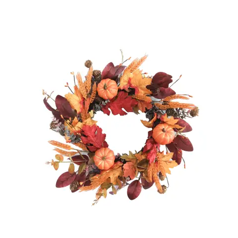 Daisy Darcy 50cm Autumn Pumpkin & Berries Wreath