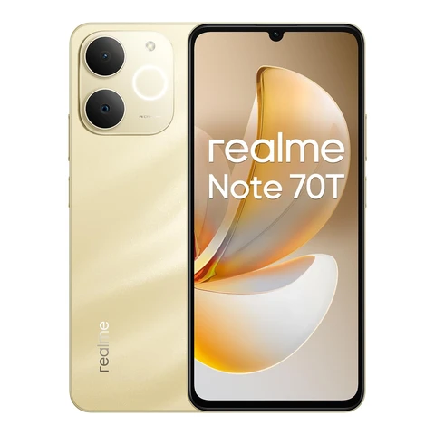 realme Note 70T smartphone - 4GB RAM + 256GB opslag - 6,75 inch