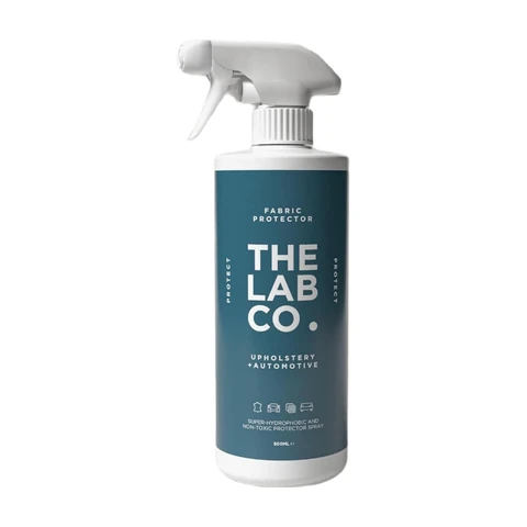 The Lab Co. Fabric and Leather Protector Spray | Non-Toxic | Powerful Waterproof & Stain Repellent for Home Textiles | Suede, Nubuck, Leather & Canvas | All-Natural | 500ml