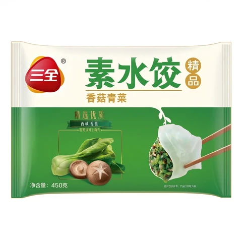 SAN QUAN Raviolis végétariens aux champignons et au bok choy - 450 g