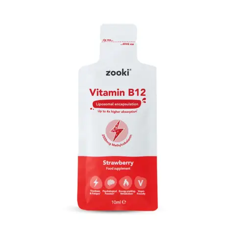 Zooki Liposomal Vitamin B12 2500mcg Energy Support Liquid - 10ml