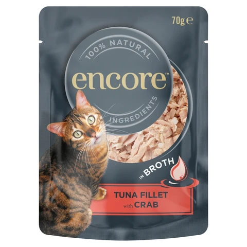 Encore Pouch Tuna Fillet With Crab In Broth 70g