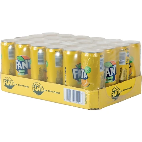Soda Fanta Citron Boîte 24x33cl
