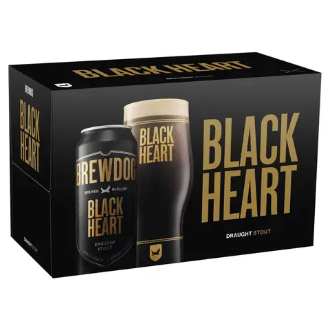 Brewdog Black Heart Draught Stout 8 X 440ml