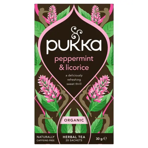 Pukka Peppermint & Liquorice Organic Herbal Tea 20 Sachets 30g