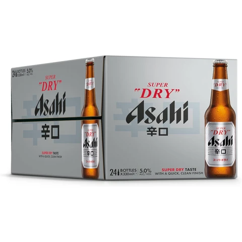 Asahi Super Dry Beer 24x330ml Bottle