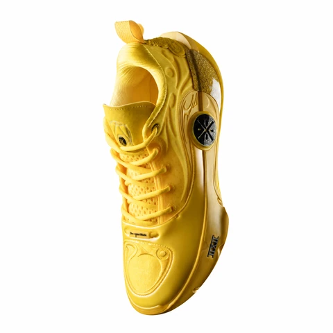 Li-Ning Men's WAY OF WADE 12 Professional Basketball Shoes SUPER BOOM LiNing CARBON-FIBER PLATE Competition Sneakers ABAV085 Men's Basketball Professional Game Shoes Indoor and Outdoor - Bright Yellow - 9