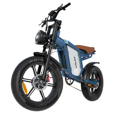 Jansno X60 Adult Electric Bike 750W*2 Dual Motor E-Mountain bike 48V23Ah Battery 20 Inch Fat Tire Off-road E-bike