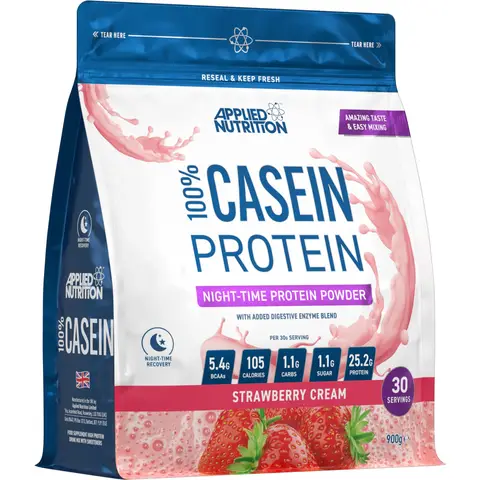 Applied Nutrition CASEIN Strawberry & Cream - 900g