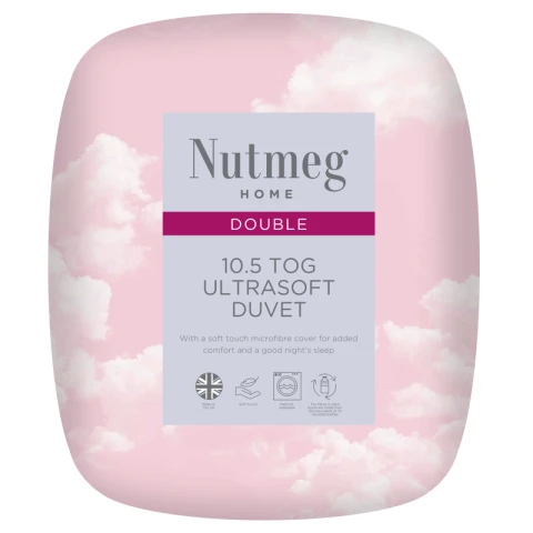 Nutmeg Home Duvet Ultrasoft 10.5 Tog Double Size