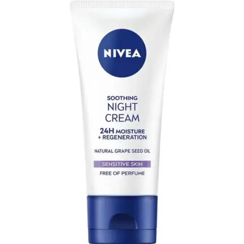 NIVEA Night Cream Face Moisturiser For Sensitive Skin 50ML