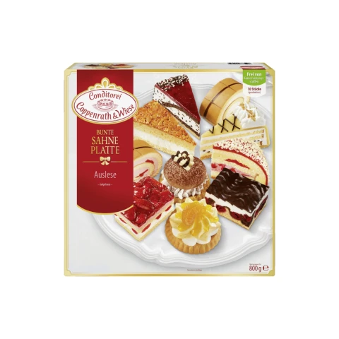 C&W Bunte Sahne Platte 800 g