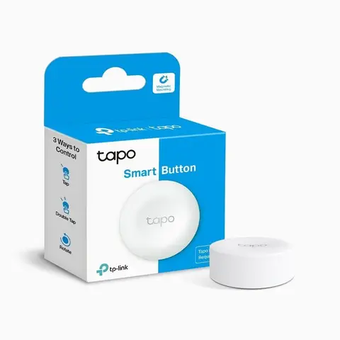 TP-Link Tapo S200B - Smart Button, Customizable Actions, Smart Device Control, ONE-TAP Activation, Long Battery Life, Hub H100 Required, White