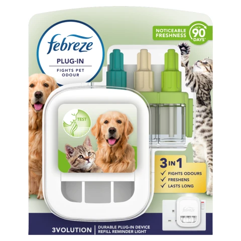 Febreze 3Volution Smart Programming Air Freshener Plug-In Starter Kit Pet 20ML
