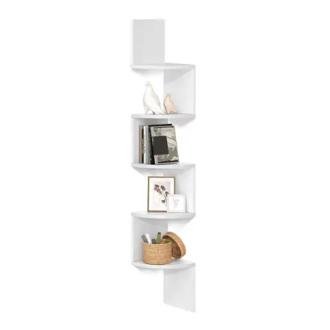 VASAGLE Bookcase, 20x20x126cm, Scratch resistant