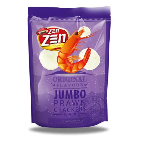 Zen Zen  Jumbo Prawn Crackers Original Flavor 70g Bag