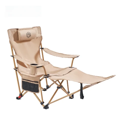 ochama x J.ZAO Outdoor Klappstuhl - Camping Liegestuhl - Verstellbar & mit Fußstütze - Angelstuhl