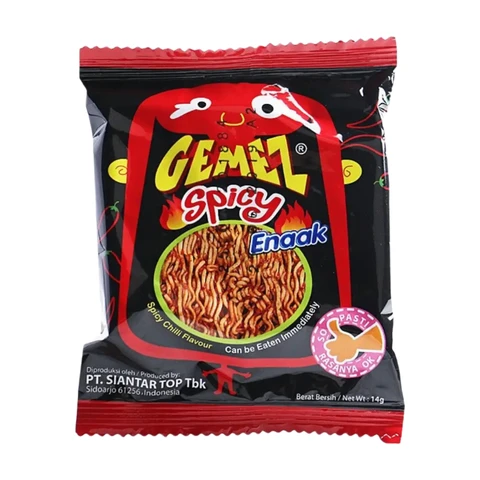 GEMEZ Enaak Crispy Instant Noodle Spicy Chilli Flavour 14g
