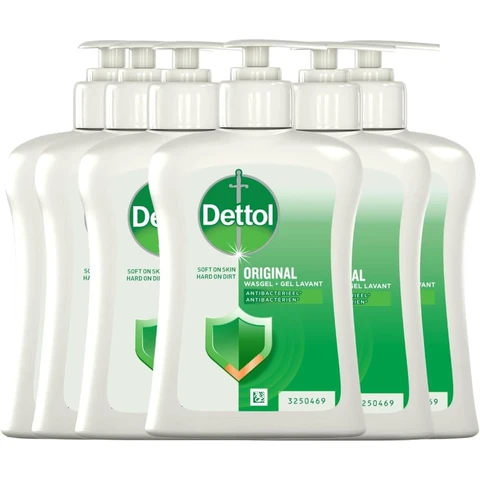 Dettol wasmiddelgel Origineel 250 ml - 6 stuks - Voordeelverpakking