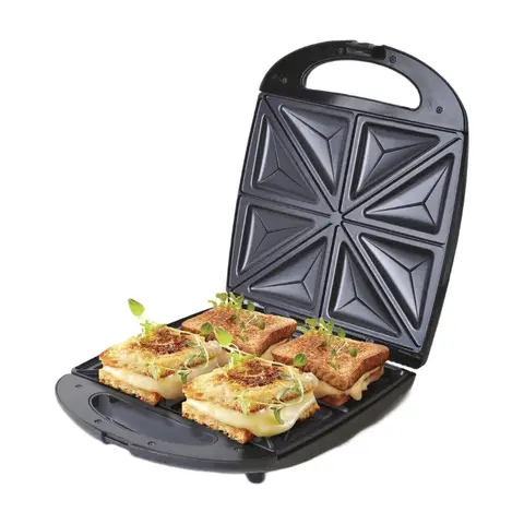 Camry Sandwichtoaster CR 3023 [bk/gy], Silber