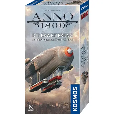 Kosmos 682309 Anno 1800 Erweiterung für das Brettspiel von Martin Wallace, mehr strategische Möglichkeiten, neue Auftragskarten und 6-teilige Solo-Kampagne