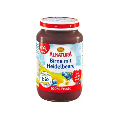 Alnatura Bio Birne mit Heidelbeere (ab 4 Monaten) 190 g