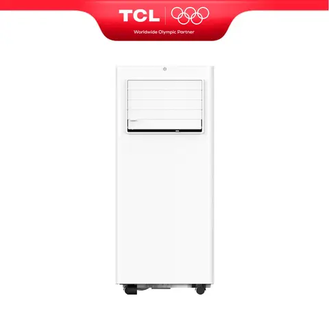 TCL 9000 BTU Climatiseur Mobile, Mode 3 en 1 Refroidissement / Ventilateur / Déshumidificateur, Refroidissement Uniquement, Télécommande, Kit Fenêtre Coulissante Inclus, Classe Énergétique A.