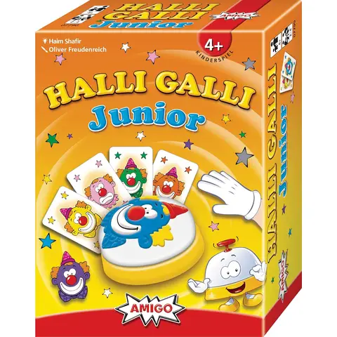 AMIGO 7790 - Halli Galli Junior, Kartenspiel, Inhalt: 1 Stück, Kind, blau, grün
