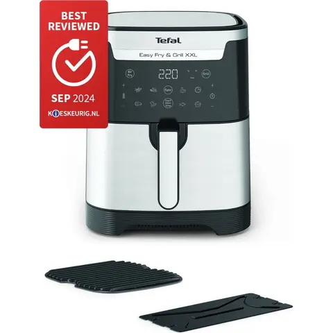 Tefal EY801D - Easy Fry & Grill XXL Airfryer - 2-in-1, 6,5 l capaciteit, Dual Zone koken