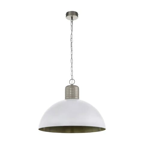 Eglo Pendelleuchte grau Metall B/H/L: ca. 65x149x65 cm E27 1 Brennstellen
