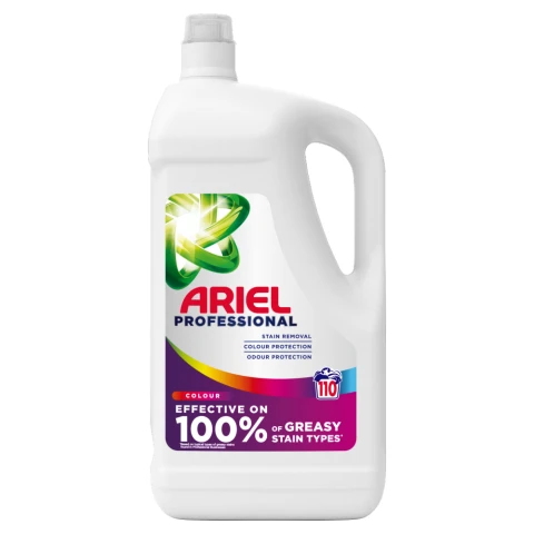Ariel Professional Washing Liquid Laundry Detergent Colour 110 Washes, 4.95kg